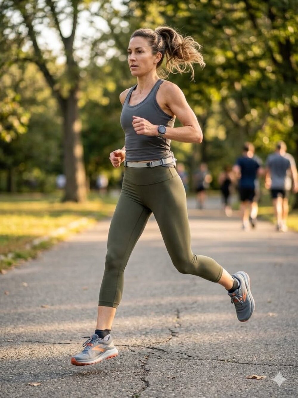 Lululemon dark olive green leggings, size 4